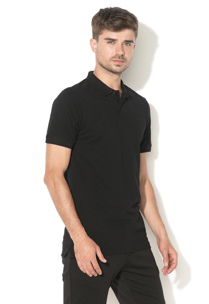 Tricou polo slim fit-BARBATI-IMBRACAMINTE/Tricouri si maiouri