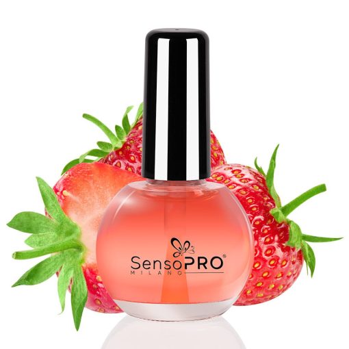 Ulei Cuticule cu Pensula Strawberry SensoPRO