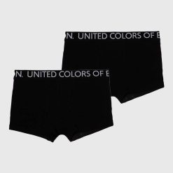 United Colors of Benetton boxeri copii 2-pack culoarea negru-Îmbrăcăminte