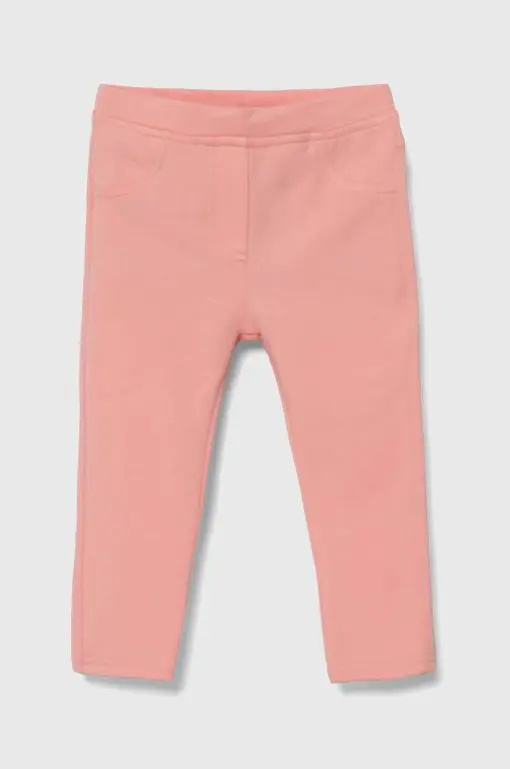 United Colors of Benetton pantaloni copii culoarea roz