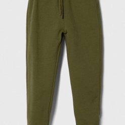 United Colors of Benetton pantaloni de trening pentru copii culoarea verde