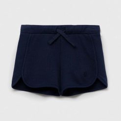 United Colors of Benetton pantaloni scurți din bumbac pentru copii culoarea albastru marin