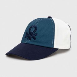 United Colors of Benetton șapcă de baseball din bumbac culoarea albastru marin