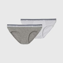 United Colors of Benetton slip copii 2-pack culoarea gri-Îmbrăcăminte