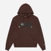 Woodgrain Running Dog Popover Hoodie-Barbati
