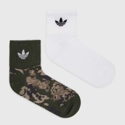 adidas Originals sosete 2-pack culoarea alb-Şosete