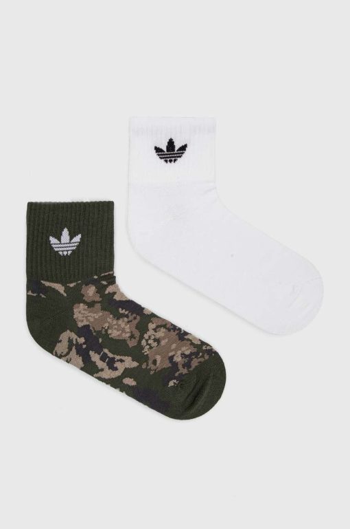 adidas Originals sosete 2-pack culoarea alb-Şosete