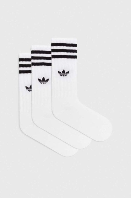 adidas Originals sosete 3-pack culoarea alb-Şosete