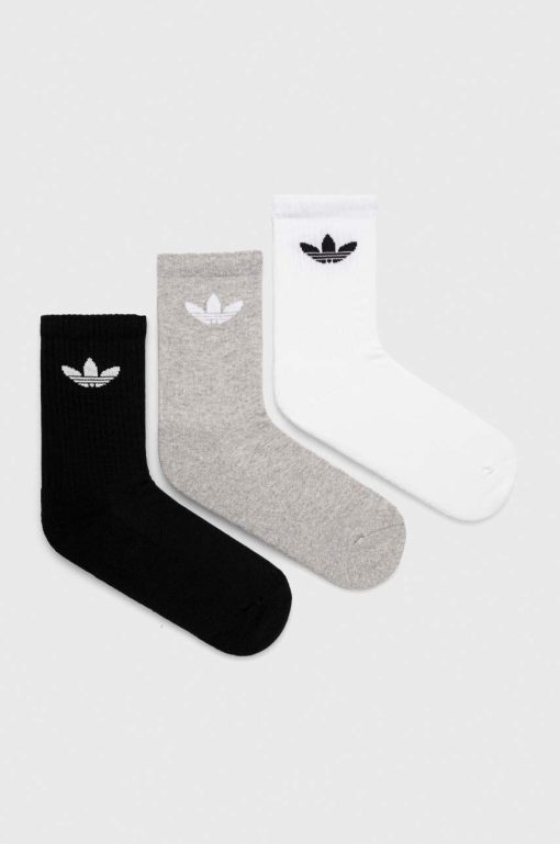 adidas Originals șosete 3-pack culoarea alb IJ5614-Şosete