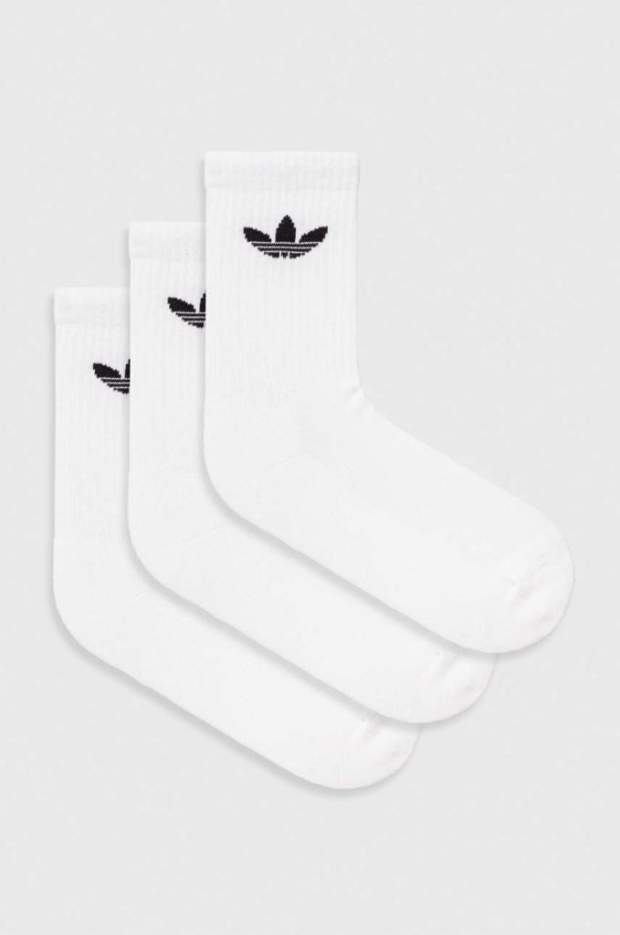 adidas Originals șosete 3-pack culoarea alb IJ5616-Şosete