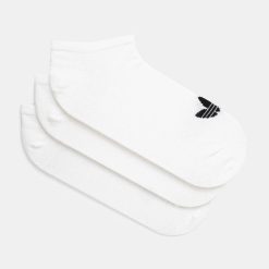 adidas Originals șosete Trefoil Liner 3-pack culoarea alb S20273-white-Şosete