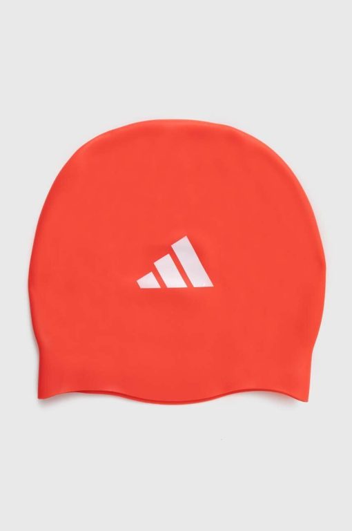 adidas Performance casca inot culoarea rosu-Accesorii înot