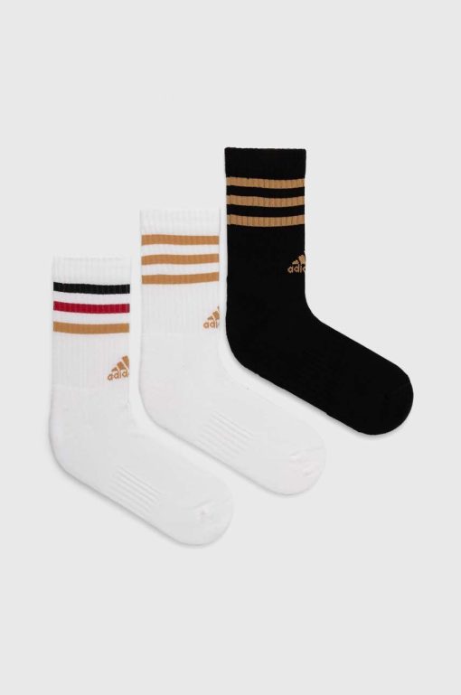 adidas sosete Essentials 3-pack culoarea alb