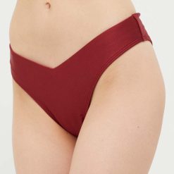 Abercrombie & Fitch chiloti de baie culoarea bordo-Costume de baie