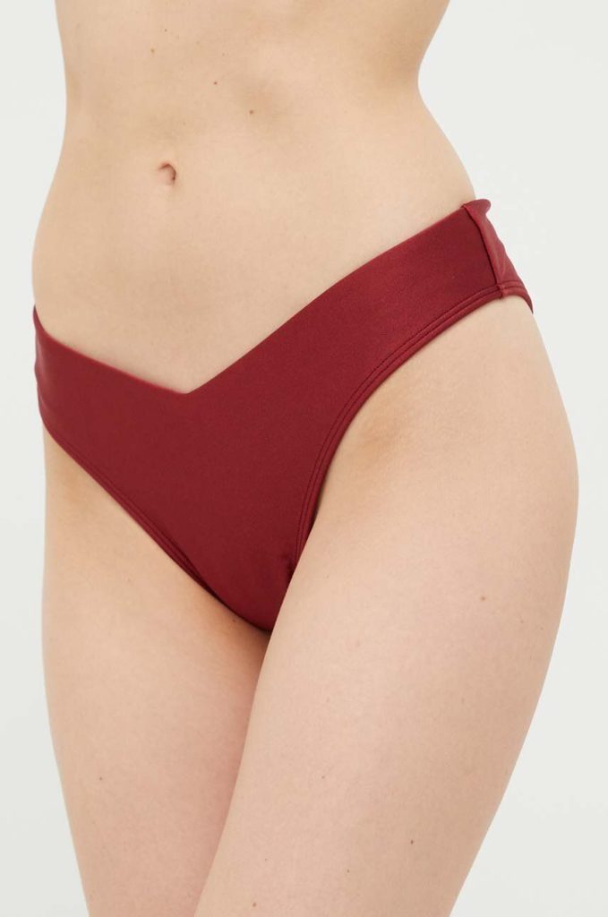 Abercrombie & Fitch chiloti de baie culoarea bordo-Costume de baie