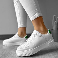 Adidasi dama casual albi 6389 N13-2-Incaltaminte > Incaltaminte dama > Adidasi dama