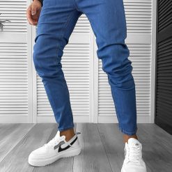 Blugi barbati conici albastri 12951 B15-1.1-Blugi barbati