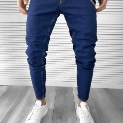 Blugi barbati conici albastri 1690 G1-2-Blugi barbati