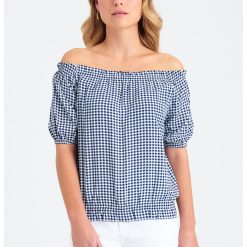 Bluza cu decolteu pe umeri si talie elastica-FEMEI-IMBRACAMINTE/Bluze