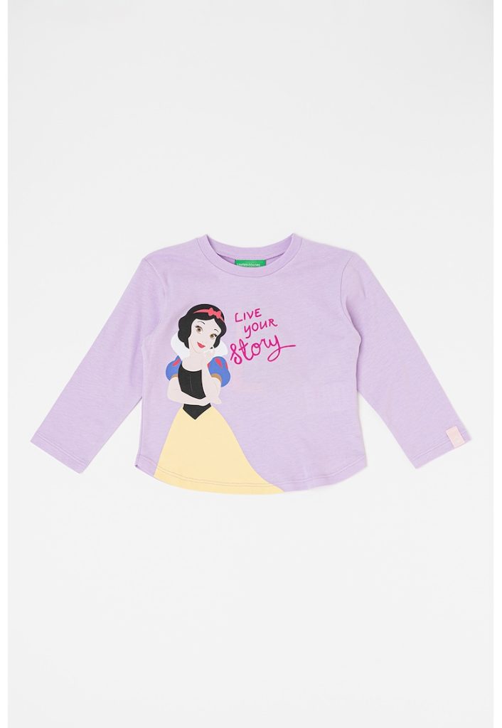 Bluza de bumbac cu imprimeu Disney Princess-FETE-IMBRACAMINTE/Bluze