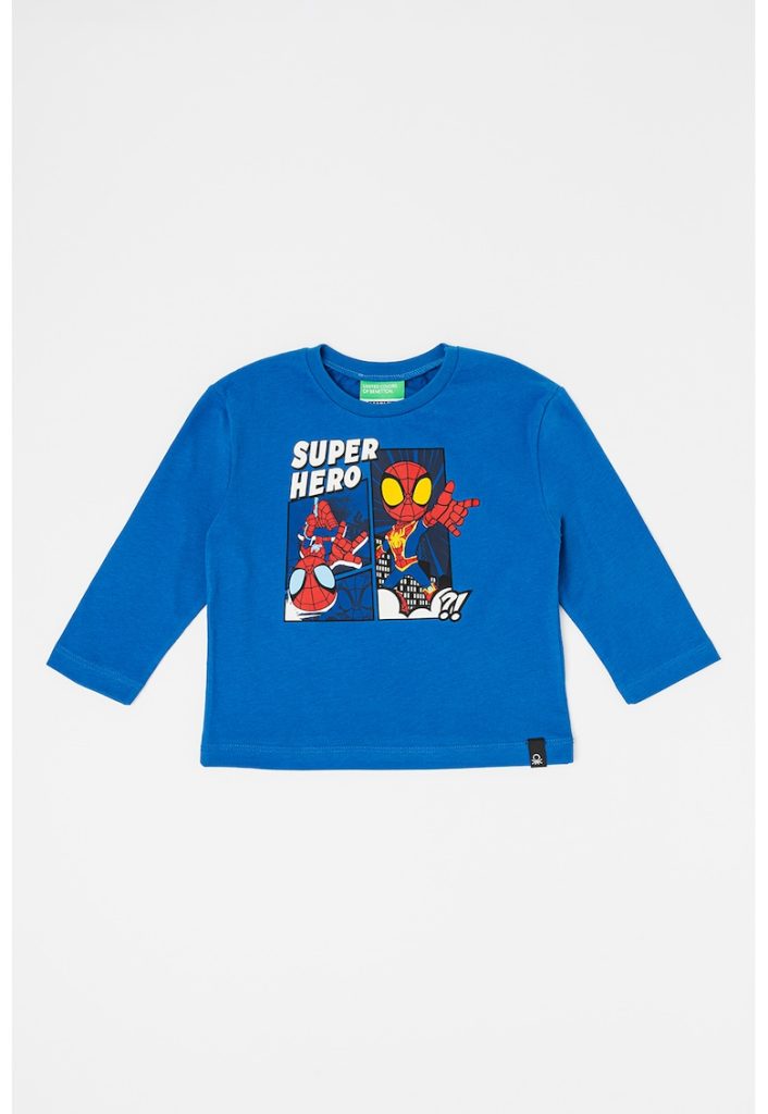 Bluza de bumbac cu imprimeu Spider-Man-BAIETI-IMBRACAMINTE/Bluze