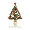 Brosa Bradulet Impodobit Auriu-Craciun >> Cadou FESTIV >> Brose Craciun