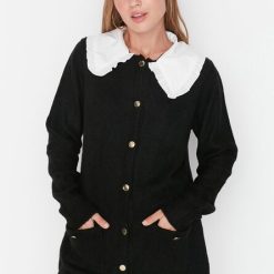 Cardigan dama negru Mirela-Cardigane dama-Cardigane dama