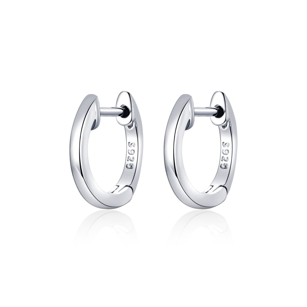 Cercei din argint Classic Small Hoops silver-Cercei