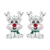 Cercei din argint Cute Reindeer-Cercei >> Cercei din argint