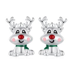 Cercei din argint Cute Reindeer-Cercei >> Cercei din argint