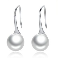 Cercei din argint Elegant Pearls white-Cercei >> Cercei din argint