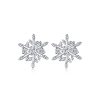 Cercei din argint Glamour Snowflakes-Cercei