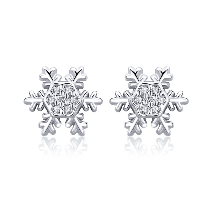 Cercei din argint Winter Snowflakes-Cercei >> Cercei din argint