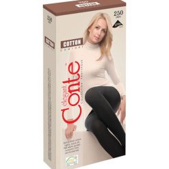 Ciorapi bumbac grosi Conte Elegant Cotton Comfort 250 den-FEMEI