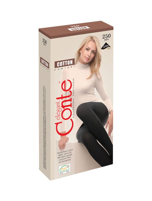 Ciorapi bumbac grosi Conte Elegant Cotton Comfort 250 den-FEMEI