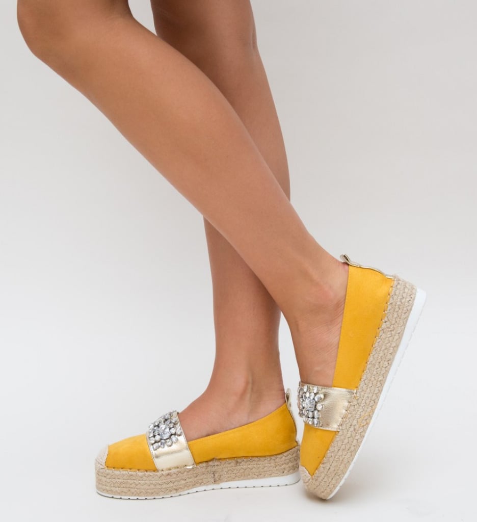 Espadrile Cute Galbene-Casual-Pantofi casual