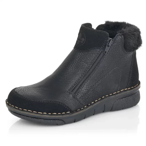 Ghete Rieker 73352-00 negru-Ghete si botine-Ghete si botine