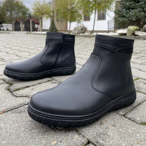 Ghete din piele naturala 937 Negru-Pantofi barbati-Pantofi barbati