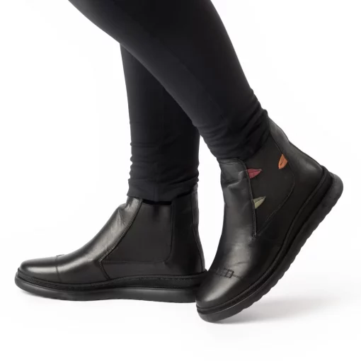 Ghete piele 6030 negru-Ghete si botine-Ghete si botine