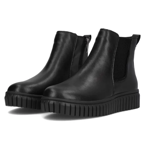 Ghete piele naturala 6369 negru-Ghete si botine-Ghete si botine