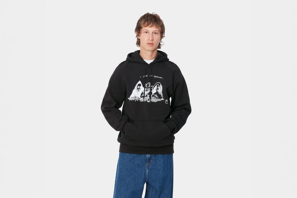 Hooded Pepe Friends Sweatshirt-Barbati