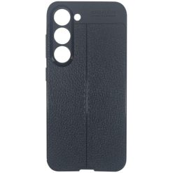 Husa de protectie Leather Texture Shockproof pentru Samsung Galaxy S23 - Negru-FEMEI-