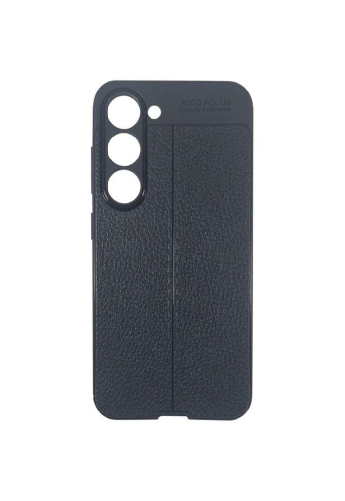 Husa de protectie Leather Texture Shockproof pentru Samsung Galaxy S23 - Negru-FEMEI-