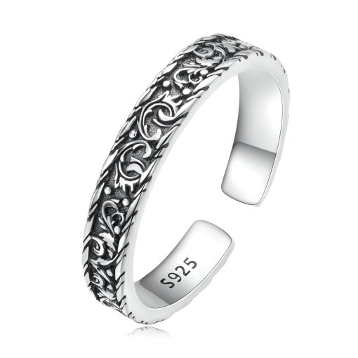 Inel reglabil din argint Antique Motifs Small Band-Inele >> Inele din argint