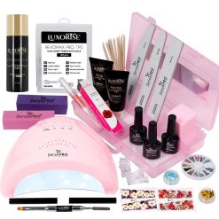 Kit PolyGel Happy Nails cu Lampa #07 + Cutie compartimentata CADOU-Kit Unghii  data-eio=