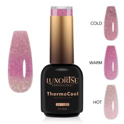 Oja Semipermanenta Termica 3 Culori LUXORISE ThermoCool - Blushing Kiss 10ml-Oja Semipermanenta > Oja Termica LUXORISE