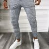 Pantaloni barbati casual in carouri B8004 F8-5-Pantaloni > Pantaloni casual