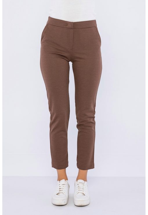 Pantaloni crop cu buzunare oblice-FEMEI-IMBRACAMINTE/Pantaloni si colanti