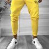 Pantaloni de trening galbeni conici 12347 13-2.2-Pantaloni > Pantaloni de trening