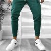 Pantaloni de trening verzi conici 12347 15-1.1-Pantaloni > Pantaloni de trening